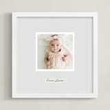 "preppy stripes" - Framed Photo in Peacock by Benita Crandall - Framed