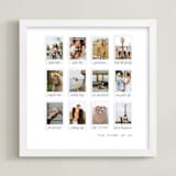 "Twelve Photo: Square Framed Photo" - Framed Photo in White by Olivia Kanaley Inman - Framed