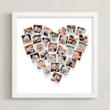 "Holiday Heart Snapshot Mix®: Framed Photo" - Framed Photo in White by Minted - Framed