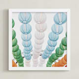 "Paper Lanterns" - Art Print in Evening light by Catherine Culvenor - Framed