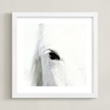 "Behold" - Art Print in Snow by Robin Ott - Framed