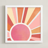 "ombre sun" - Art Print in Sunset by AlisonJerry - Framed