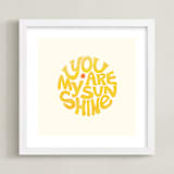 "Forever Sunshine" - Art Print in Sunflower by Carrie ONeal - Framed