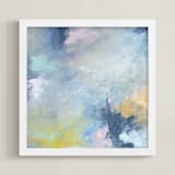 "Blissful Escape No. 1" - Art Print in Periwinkle by Julia Contacessi - Framed