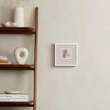 "Framed Photo: Preppy Stripes" - Framed Photo in Cantelope by Benita Crandall - In a Room
