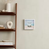 "8th Street Tower" - Art Print in Coastal Blue by Shannon Howard - In a Room