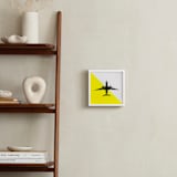 "Flyby" - Art Print in Yellow by Heather Deffense - In a Room