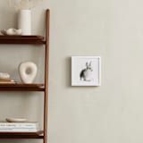"Bunny2" - Art Print in Cottontail by Lulaloo - In a Room