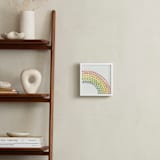 "Somewhere in the Rainbow" - Art Print in Pastel Multi-color by Tina Faselli - In a Room