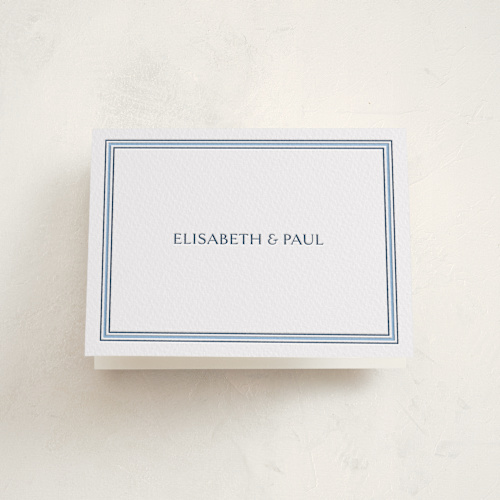 This is a sky blue bar mitzvah bat mitzvah invitations with letterpress by Megan Davis called beaufort printing on coventry320 in standard