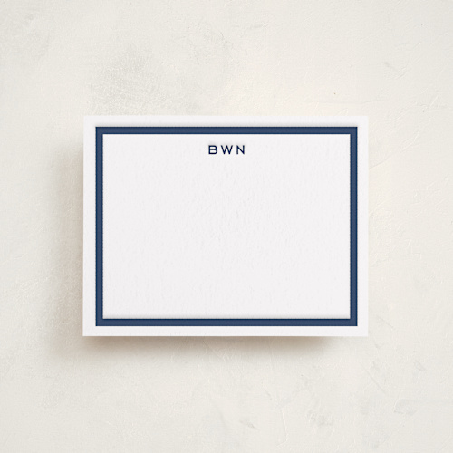 This is a aegean personalized stationery thank you cards with letterpress by Megan Davis called tailor printing on coventry320 in standard