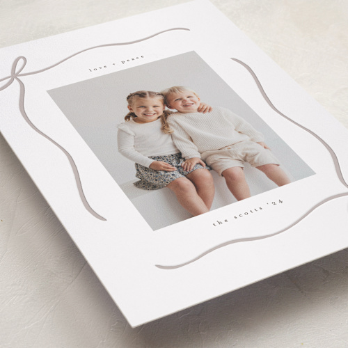 This is a ash letterpress holiday cards with letterpress by chocomocacino called carajillo printing on bright white letterpress paper in standard