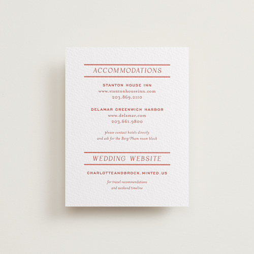 This is a verona sunset letterpress wedding invitations with letterpress by Megan Davis called racquet printing on somerset500 in standard