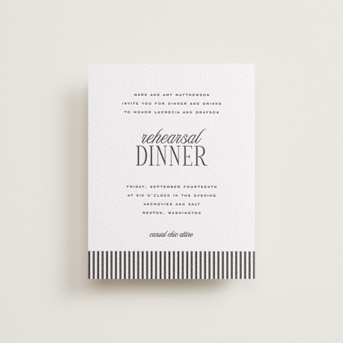 This is a soft black enclosure cards with letterpress by Kamala Nahas called grayson printing on somerset500 in standard
