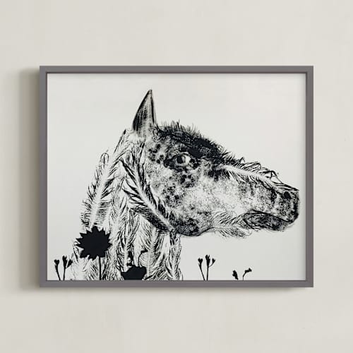 This is a ash art with standard by Holly Hudson called horse