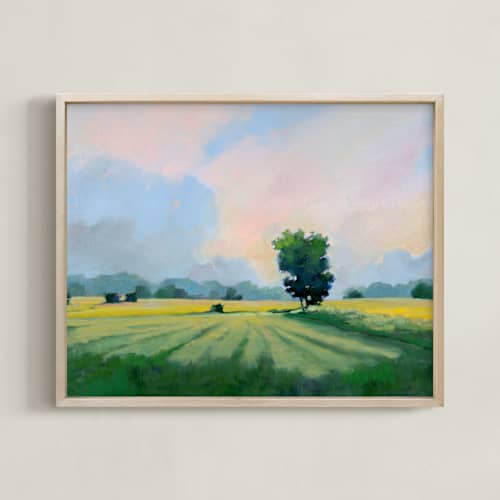 This is a summer sky art with standard by Stephanie Goos Johnson called far fields