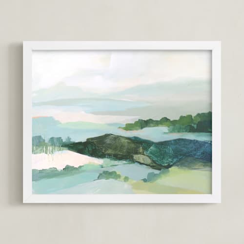 This is a powder blue art with standard by Mya Bessette called the long way around
