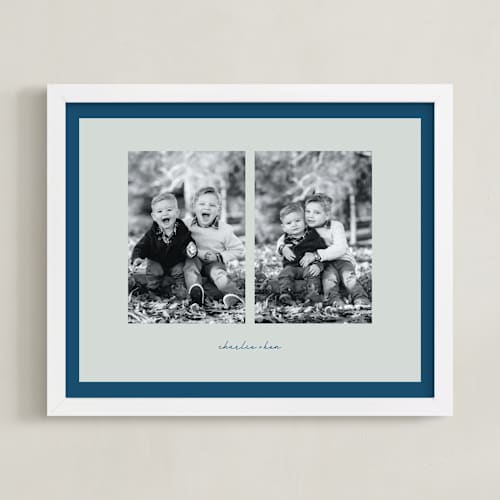 This is a winter berry photo art with standard by Blustery August called framed photo: stacked two photo
