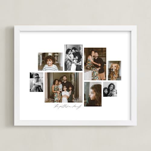 This is a snow photo art with standard by Stacy Maalouf called framed photo: multi photo collage