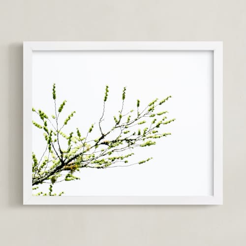 This is a green art with standard by Eliane Lamb called sun seeking