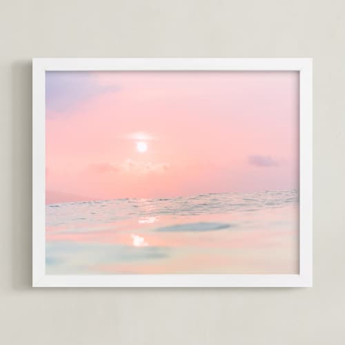 This is a pink art with standard by Kamala Nahas called sorbet sea 3