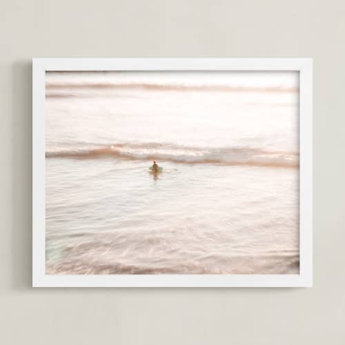 This is a sunset glow art with standard by Shannon Howard called learning the sea