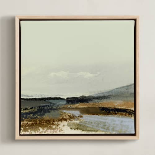 This is a muted green art with standard by Mande Calhoun called pierce