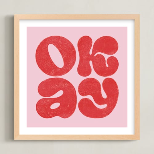 This is a strawberry art with standard by Sam Dubeau called okay