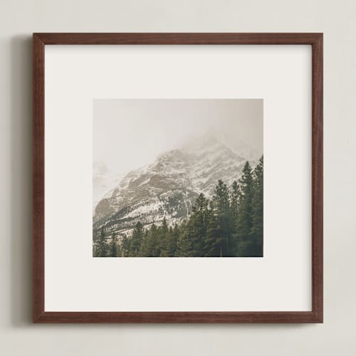 This is a stone art with standard by Melanie Severin called kananaskis series 2