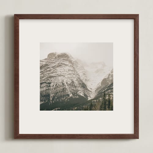 This is a stone art with standard by Melanie Severin called kananaskis series 1