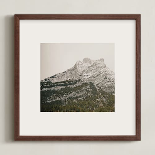 This is a stone art with standard by Melanie Severin called kananaskis series 4