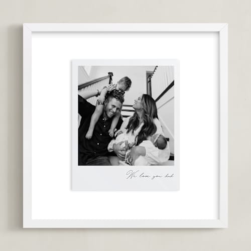 This is a noir photo art with standard by Minted called framed photo: classic snap