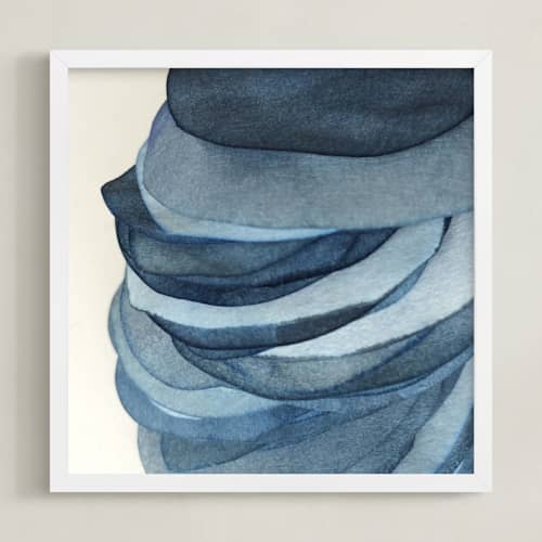 This is a sea, sky, pebbles art with standard by Jenny Phillips called sky pebbles 4