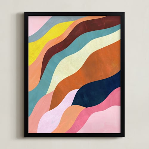 This is a dusty rose art with standard by melanie mikecz called natural fluctuation ii