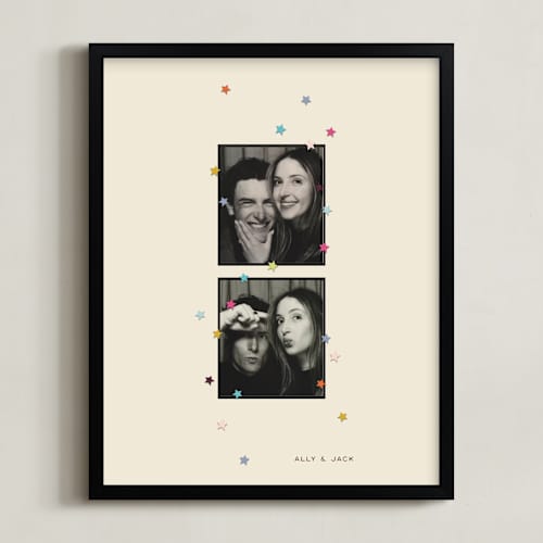 This is a cream photo art with standard by Ellen Schlegelmilch called framed photo: scrapbook stars