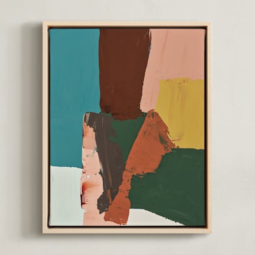 This is a maroon art with standard by Caryn Owen called big trees