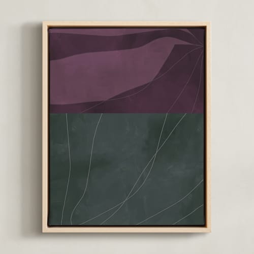 This is a eucalyptus green art with standard by Alicia Abla called midnight in my garden 1