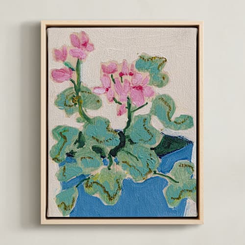 This is a pink soda art with standard by Lottie Aldarwish called garden study