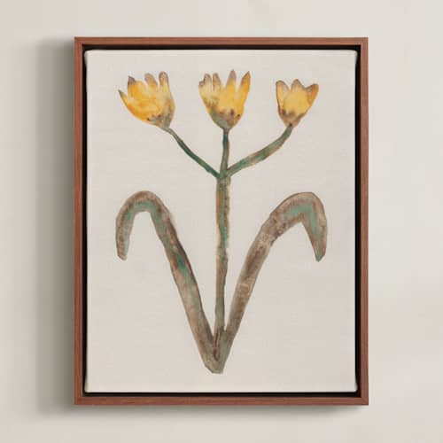This is a dandelion yellow art with standard by Alisa Galitsyna called the morning garden 1