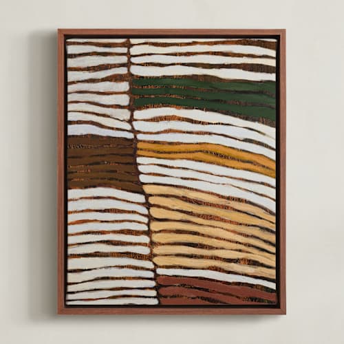 This is a chestnut art with standard by Wendy Keller called rows 1