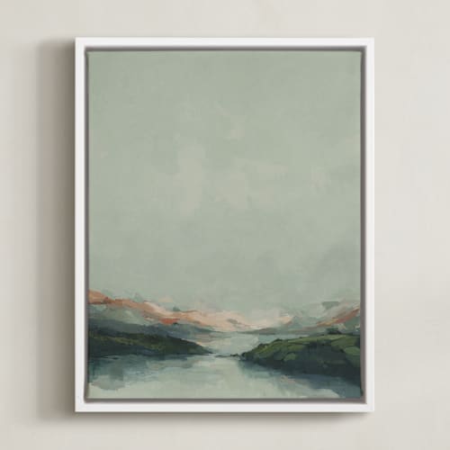 This is a mint art with standard by Wendy Keller called waterton glacier