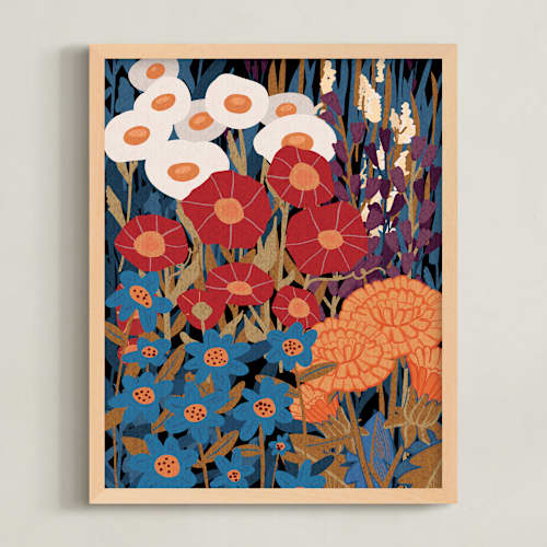 This is a tangerine art with standard by Cornelia Simboeck called enchanted english garden 1