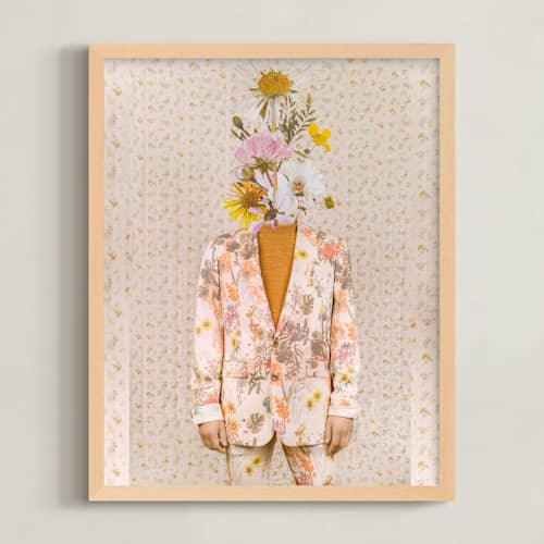 This is a golden meadow art with standard by Theresa Bear called forever blooming