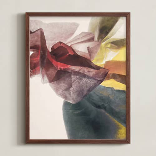 This is a taupe art with standard by Karen Kardatzke called la fleur ii