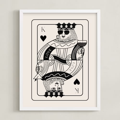This is a champagne photos to art with standard by Jenna Holcomb called the king: custom print