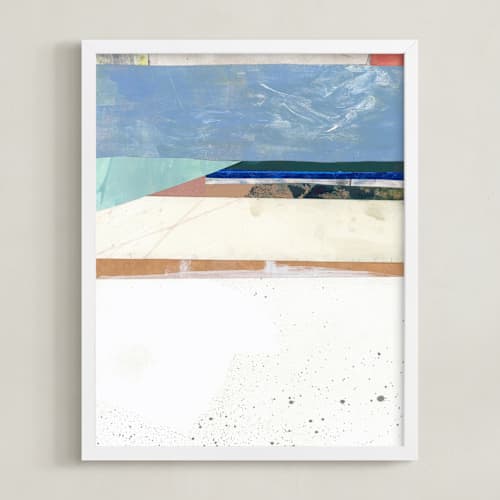 This is a denim art with standard by Erin McCluskey Wheeler called the weight of the sky