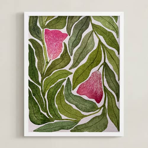 This is a forest green art with standard by Rushmi called seeking balance