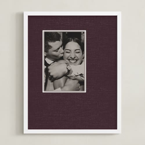 This is a maroon photo art with standard by Annie Shapiro called framed photo: offset