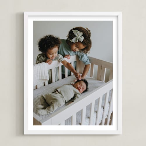 This is a white photo art with standard by Minted called the big picture: mother's day framed photo