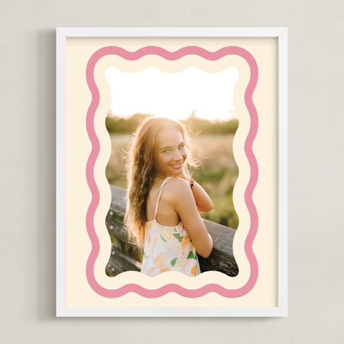 This is a seashell photo art with standard by Robert and Stella called wavy: framed photo